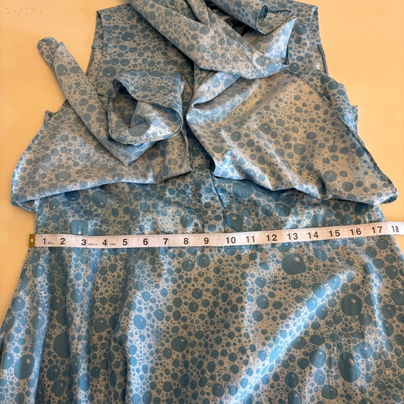 Akris Punto Blue Floral Midi Dress - Picture 15 of 16